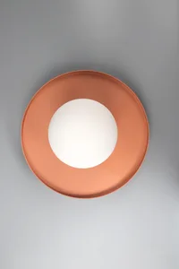 OVAL עיגול קיר עם כדור זכוכית חלבי 12 ס"מ G9 10W