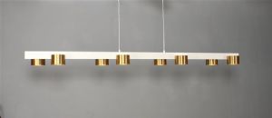 NIKO LINEAR 96W מנורת תלייה WHITE-GOLD ניתן לדימור